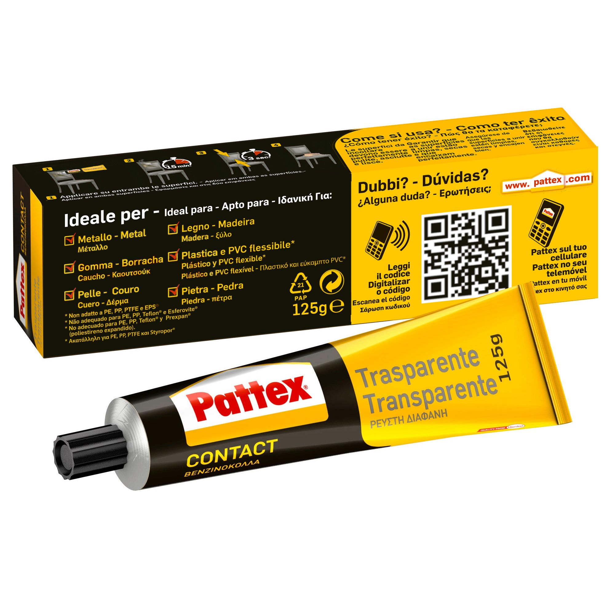 Pattex Transp. Dispenser 125 gr